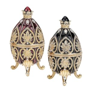 Design Toscano FH92148 2 1/2 Inch Alexander Palace Eggs, Set of 2