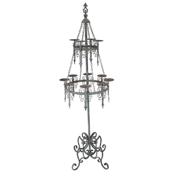 Design Toscano FU67244 20 1/2 Inch Malbark Castle Gothic Floor Candelabra