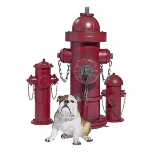 Design Toscano FU68858 9 Inch Medium Metal Replica Fire Hydrant