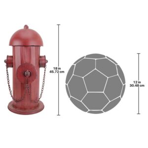 Design Toscano FU68858 9 Inch Medium Metal Replica Fire Hydrant