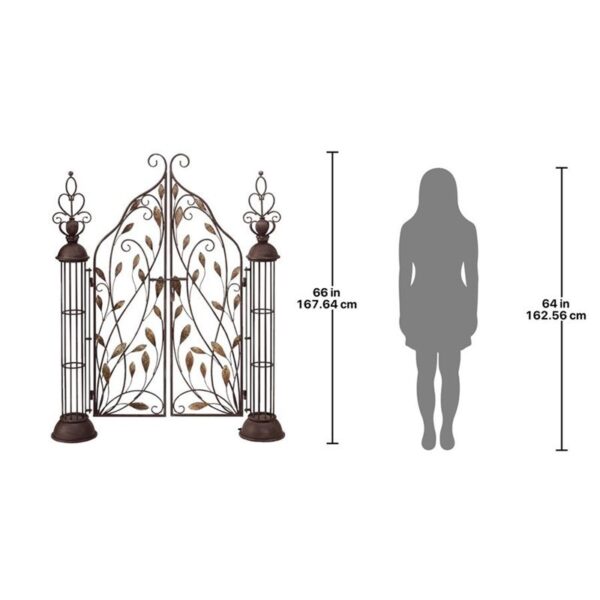 Design Toscano FU71435 54 Inch Princess Entryway Metal Garden Gate