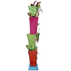 Design Toscano FU71801 11 Inch Stacks of Christmas Sowmen Statue