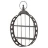 Design Toscano FU83883 30 Inch Wall Pocket Watch Sculptural Metal Curio Shelves - Black