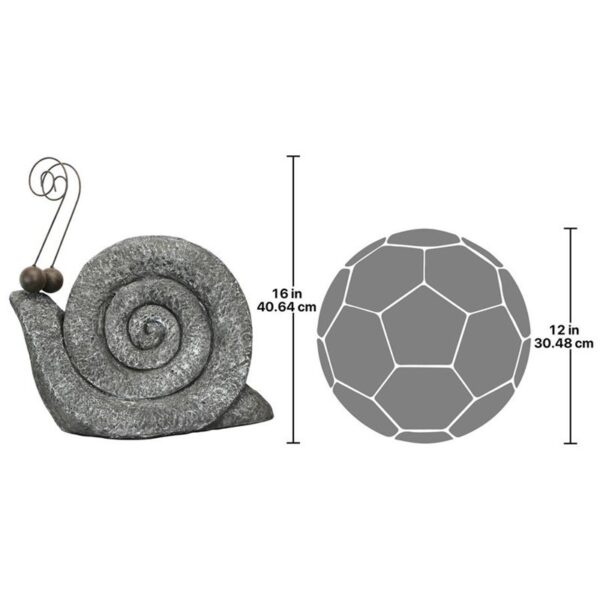 Design Toscano FU83892 15 Inch At a Snails Pace Statues, Medium