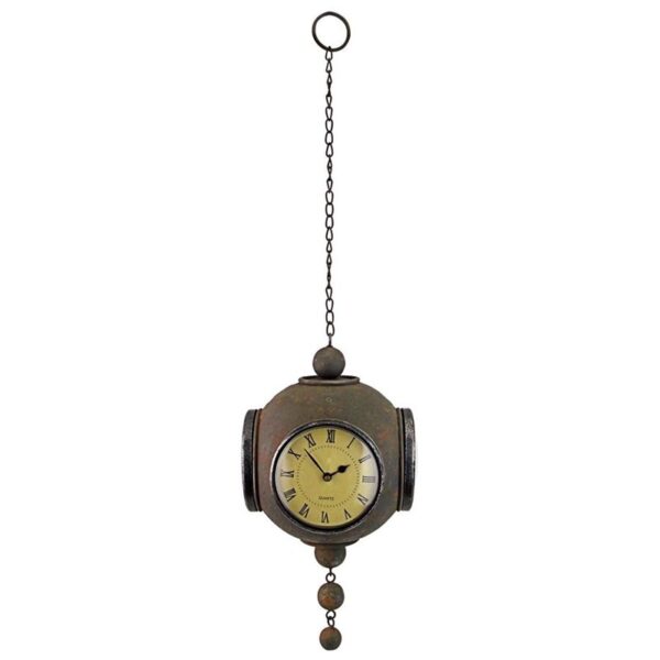 Design Toscano FU8389223 7 Inch Victorian Grunge 4 Sided Spherical Clock