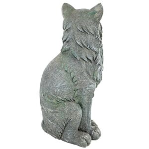 Design Toscano FU84643 12 Inch King Olav V Norwegian Forest Cat Statue