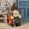 Design Toscano FU84845 14 1/2 Inch Pinecone Percy Woodland Gnome Statue