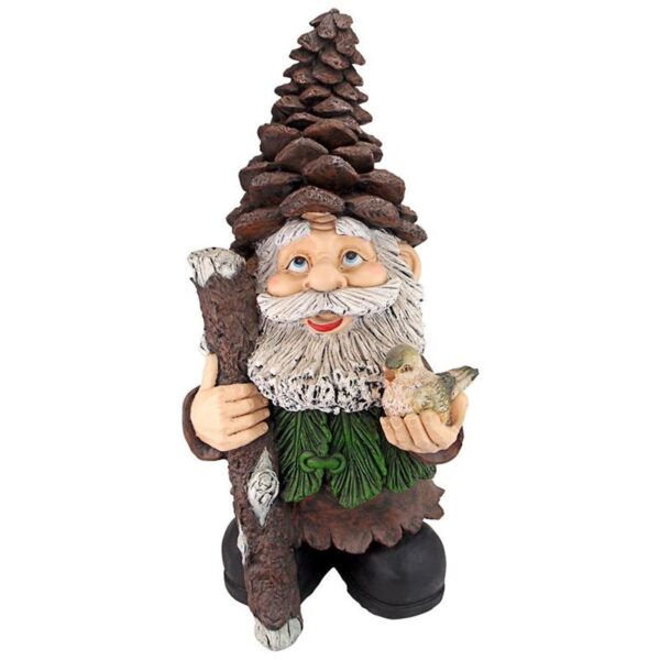 Design Toscano FU84845 14 1/2 Inch Pinecone Percy Woodland Gnome Statue