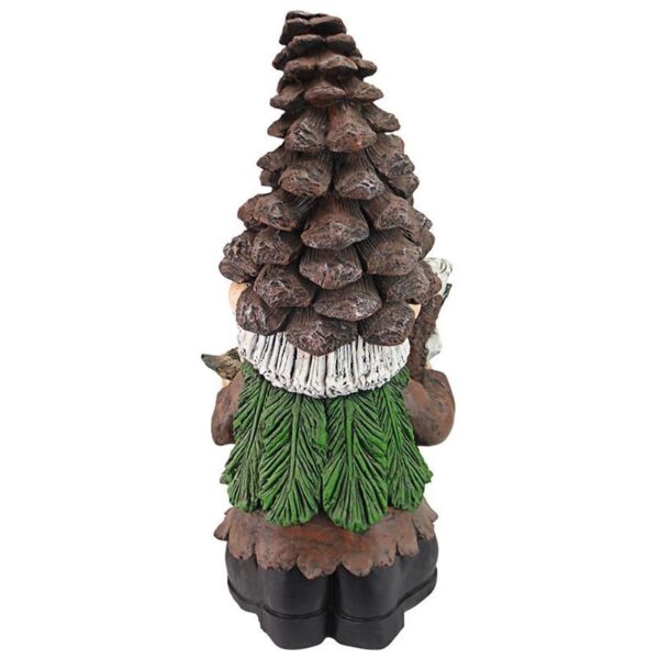 Design Toscano FU84845 14 1/2 Inch Pinecone Percy Woodland Gnome Statue