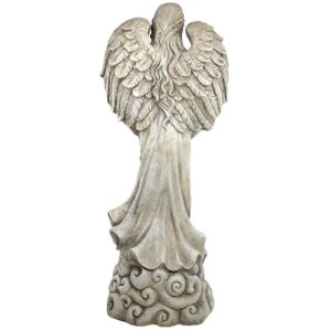 Design Toscano FU85924 14 1/2 Inch Angel with Winged Offering Dish Statue