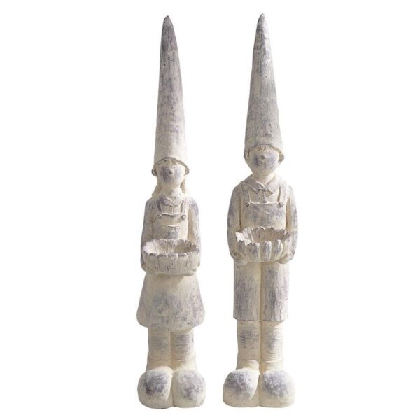 Design Toscano FU912012 7 1/2 Inch Set of Bastian and Gerda Knothole Gnomes