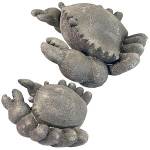 Design Toscano FU91348 13 1/2 Inch Cantankerous Stone Crab Statues, Set of Two