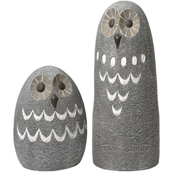 Design Toscano FU983199 Ogling Outdoor Owl Statues, Set of 2