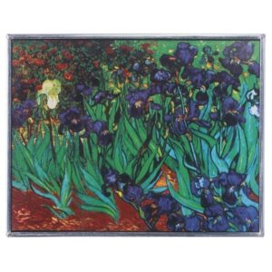 Design Toscano GM1102 9 Inch Van Goghs Irises 1889 Art Glass