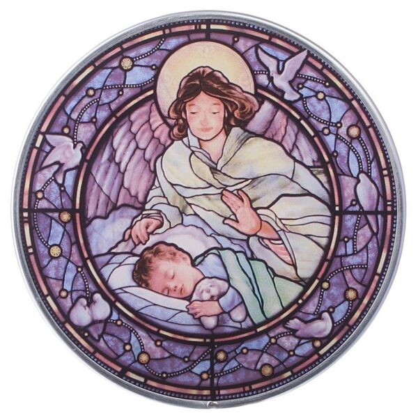 Design Toscano GM1204 Little Boy Guardian Angel Art Glass