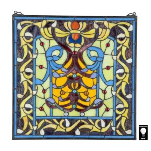 Design Toscano HD123 20 1/2 Inch Bedford Manor Stained Glass Window