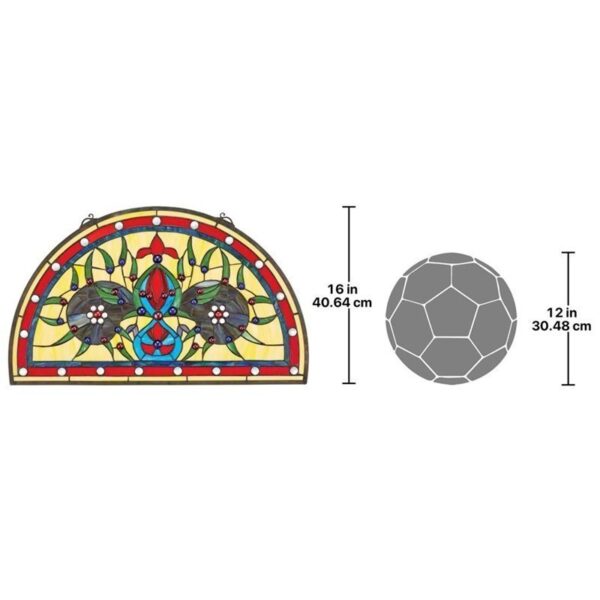 Design Toscano HD545 27 Inch Palladios Stained Glass Window