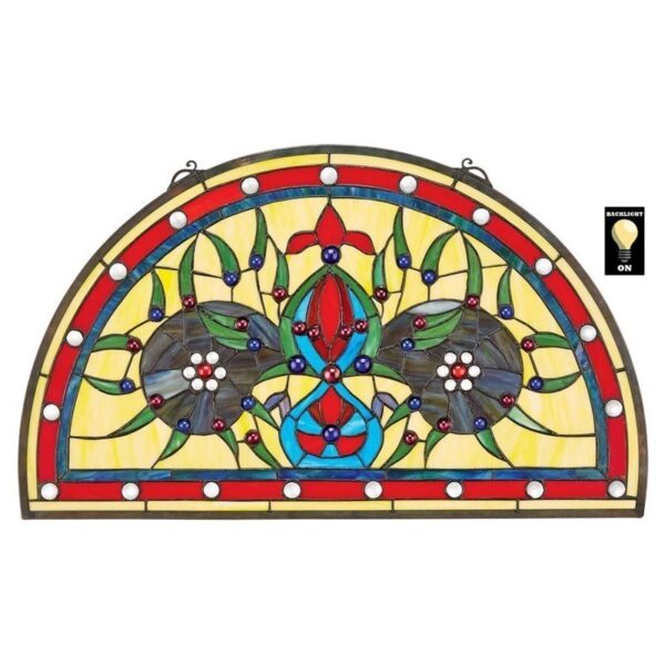 Design Toscano HD545 27 Inch Palladios Stained Glass Window