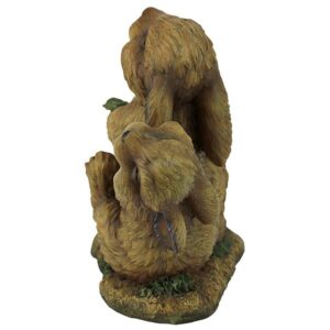 Design Toscano HF308426 12 1/2 Inch The Carrot Crew Rabbit Statue