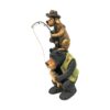 Design Toscano HF665394 7 1/2 Inch Fishing Buddies Black Bear and Dog Statue