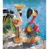 Design Toscano HF9616576 8 Inch Birds of Paradise Flamingo Statues, Set of 2