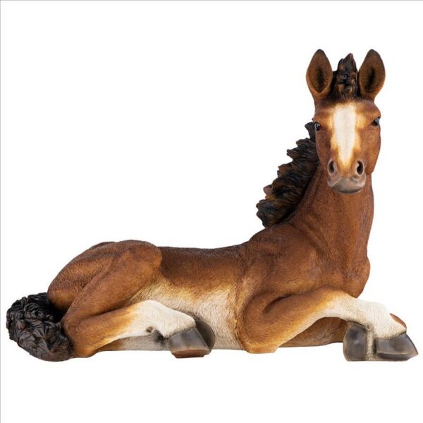 Design Toscano HT766360 22 Inch Relaxing Pony Horse Foal Statue