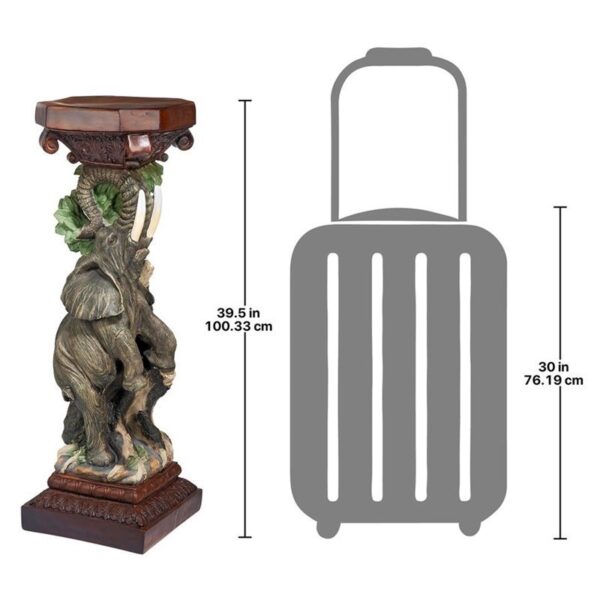 Design Toscano JE121915 13 Inch Elephants Triumph Pedestal