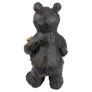 Design Toscano JE228500 9 1/2 Inch Forest Bear Pair - Black