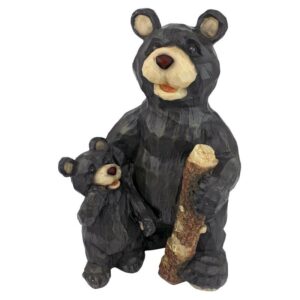 Design Toscano JE228500 9 1/2 Inch Forest Bear Pair - Black