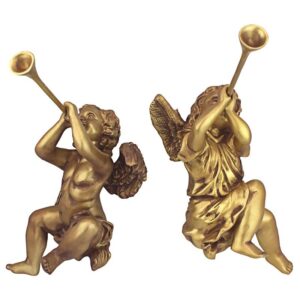 Design Toscano JE930801 7 Inch Trumpeting Angels, Set of 2