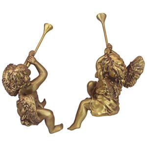 Design Toscano JE930801 7 Inch Trumpeting Angels, Set of 2