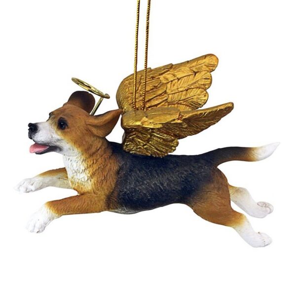 Design Toscano JH170713 4 Inch Honor The Pooch Beagle Holiday Dog Angel Ornament