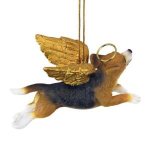 Design Toscano JH170713 4 Inch Honor The Pooch Beagle Holiday Dog Angel Ornament