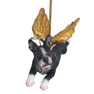 Design Toscano JH170716 4 Inch Angel Boston Terrier Ornament