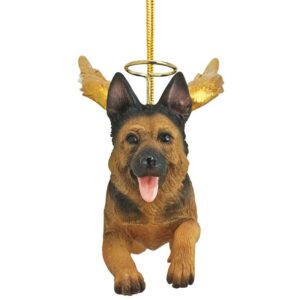 Design Toscano JH170718 4 Inch Honor The Pooch German Shepherd Holiday Dog Angel Ornament