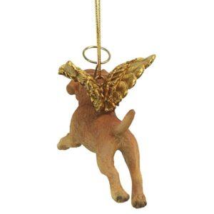 Design Toscano JH170721 4 Inch Angel Golden Retriever Ornament