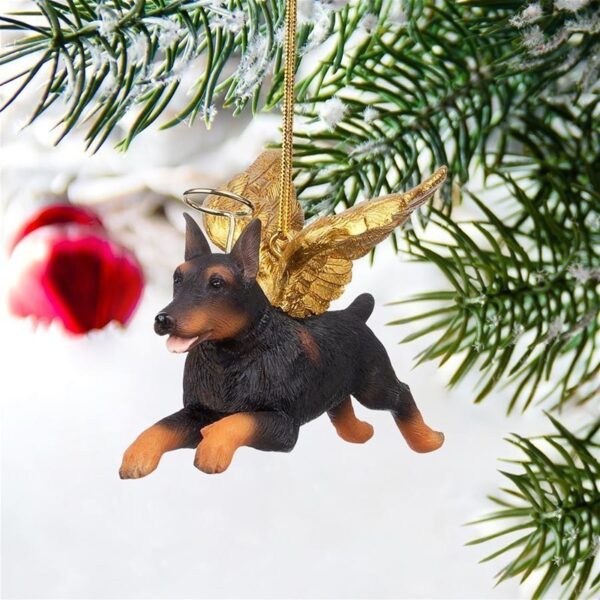 Design Toscano JH170726 4 Inch Angel Doberman Ornament