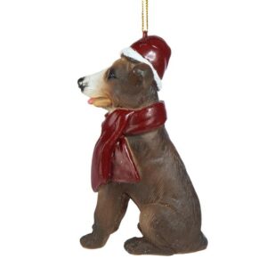 Design Toscano JH576312 2 1/2 Inch Pitbull Holiday Dog Ornament Sculpture