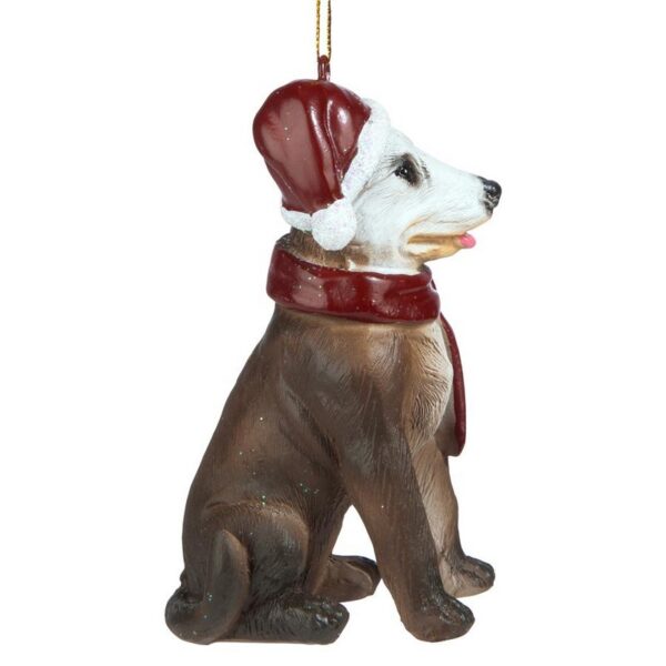 Design Toscano JH576312 2 1/2 Inch Pitbull Holiday Dog Ornament Sculpture