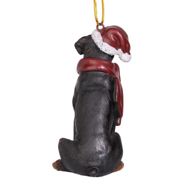 Design Toscano JH576316 2 1/2 Inch Rottweiler Holiday Dog Ornament Sculpture