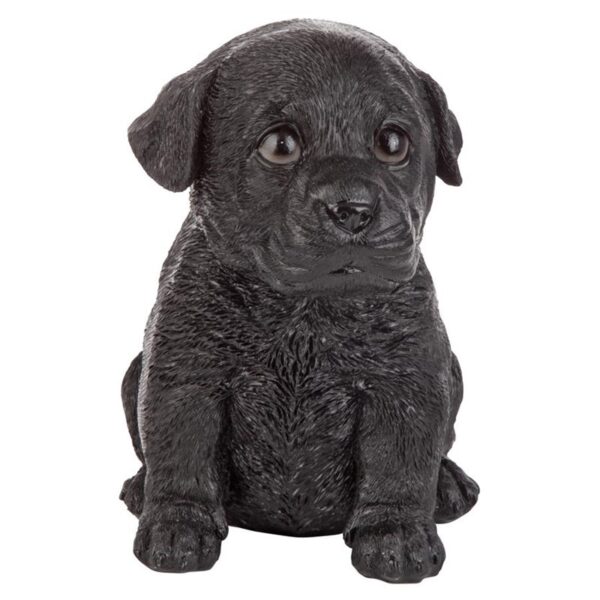 Design Toscano JQ1108622 4 Inch Lab Puppy Partner Statue - Black