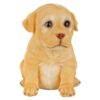 Design Toscano JQ110869 4 Inch Lab Puppy Partner Statue - Yellow