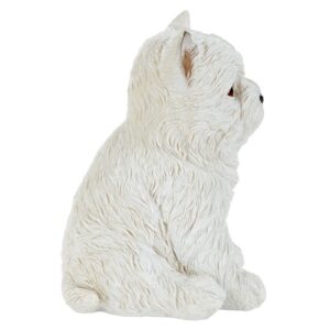 Design Toscano JQ11207 4 Inch Maltese Puppy Partner Statue - White