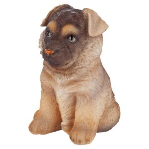 Design Toscano JQ11223 4 1/2 Inch German Shepherd Puppy Partner Statue