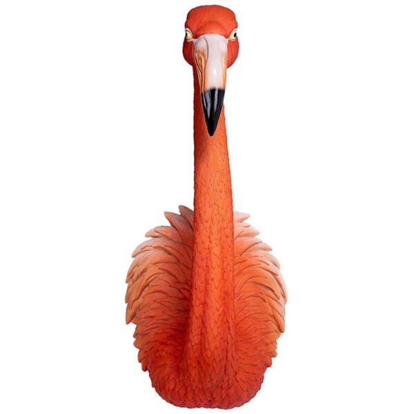 Design Toscano JQ11401 8 Inch Flamingo Head Wall Sculpture