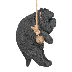 Design Toscano JQ114242 5 1/2 Inch Poodle Dog Hanging - Black