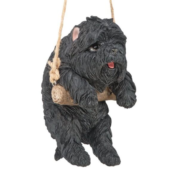 Design Toscano JQ114242 5 1/2 Inch Poodle Dog Hanging - Black