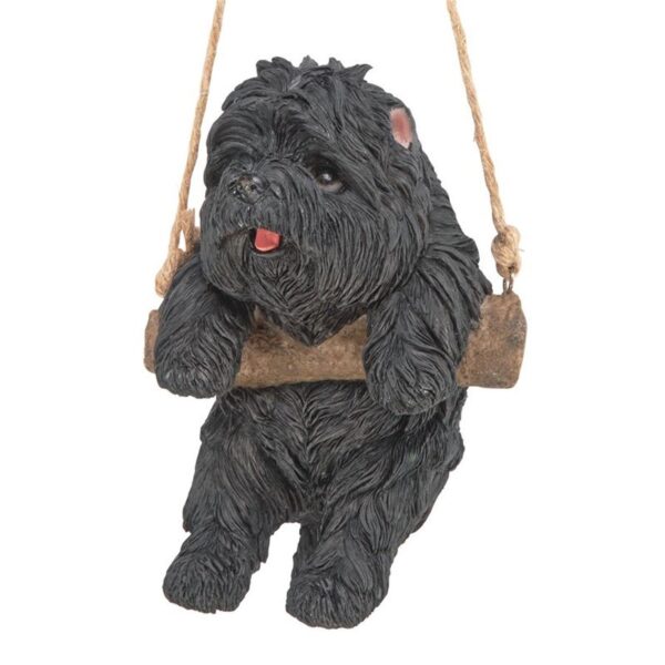 Design Toscano JQ114242 5 1/2 Inch Poodle Dog Hanging - Black