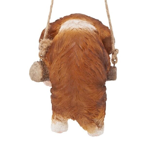 Design Toscano JQ114251 5 1/2 Inch King Charles Cavelier Dog Hanging - Brown