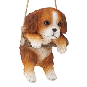 Design Toscano JQ114251 5 1/2 Inch King Charles Cavelier Dog Hanging - Brown